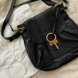 Chloe Leather Lexa Bag Black with dust bag